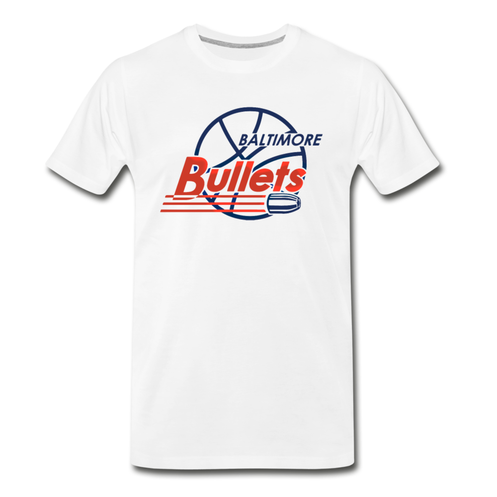 Baltimore Bullets Basketball | White Unisex T-Shirt Sun Yellow / M