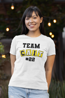 Team CAIT #22 | Caitlyn Clark Iowa Basketball White Unisex T-Shirt