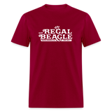 The Regal Beagle Three's Company T-Shirt - dark red