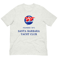 Vintage Retro Graphic Santa Barbara Yacht Club Unisex T-Shirt Ash