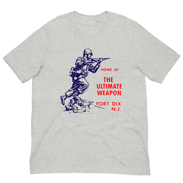 Vintage Retro Graphic The Ultimate Weapon Fort Dix Unisex T-Shirt Athletic Heather