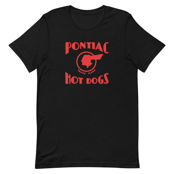 pontiac hot dogs long beach california  black unisex t shirt