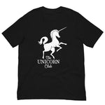 Vintage Retro Graphic The Unicorn Club Unisex T-Shirt Black