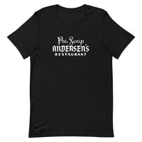 Vintage Retro Graphic Pea Soup Andersen's Unisex T-shirt Black