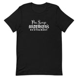 Vintage Retro Graphic Pea Soup Andersen's Unisex T-shirt Black