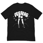 Vintage Retro Graphic Peepers Strip Club Unisex T-Shirt Black