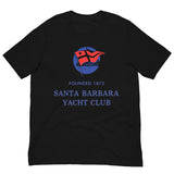 Vintage Retro Graphic Santa Barbara Yacht Club Unisex T-Shirt Black
