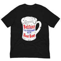 Vintage Retro Graphic Belfast Old Fashioned Mug Root Beer Unisex T-Shirt Black