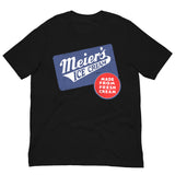 Vintage Retro Graphic Meier's Ice Cream Unisex T-Shirt Black
