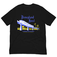 Vintage Retro Graphic Disneyland Hotel Anaheim CA Unisex T-Shirt Black
