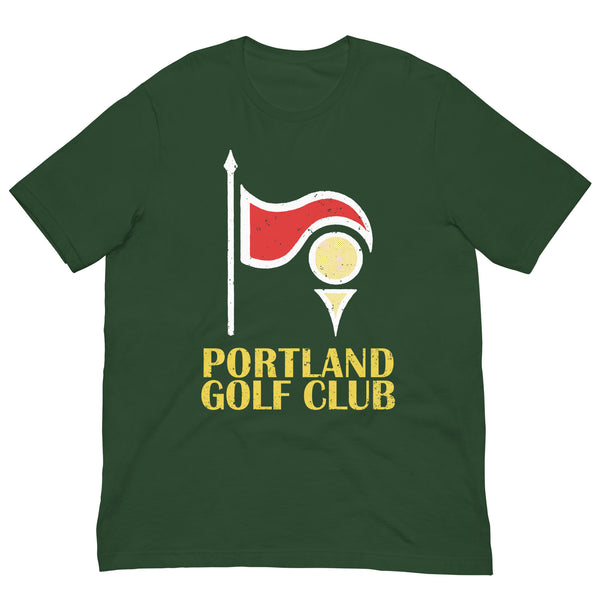 Vintage Retro Graphic Portland Golf Club Oregon Unisex T-Shirt Forest