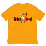 Vintage Retro Graphic Robin Hood Gentlemen's Club Unisex T-Shirt Gold