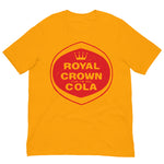 Vintage Retro Graphic Royal Crown Cola Unisex T-Shirt Gold