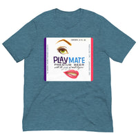Vintage Retro Graphic Playmate Premium Beer Unisex T-Shirt Heather Deep Teal