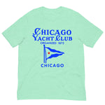 Vintage Retro Graphic Chicago Yacht Club Unisex T-Shirt Heather Mint