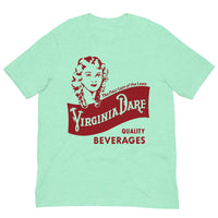 Vintage Retro Graphic Virginia Dare Beverages Unisex T-Shirt Heather Mint