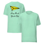 Vintage Retro Graphic Long Beach Yacht Club 2 Unisex T-Shirt Heather Mint