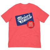 Vintage Retro Graphic Meier's Ice Cream Unisex T-Shirt Heather Red