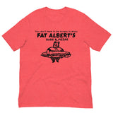 Vintage Retro Graphic Fat Albert's Subs And Pizzas Unisex T-Shirt Heather Red