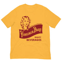 Vintage Retro Graphic Virginia Dare Beverages Unisex T-Shirt Heather Yellow Gold