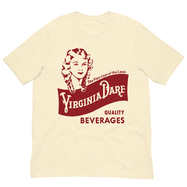 Vintage Retro Graphic Virginia Dare Beverages Unisex T-Shirt Natural