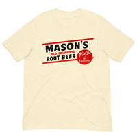 Vintage Retro Graphic Mason's Old Fashioned Root Beer Unisex T-Shirt Natural