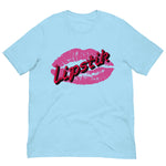 Vintage Retro Graphic Lipstik Gentlemen's Club Unisex T-Shirt Ocean Blue