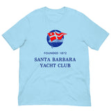 Vintage Retro Graphic Santa Barbara Yacht Club Unisex T-Shirt Ocean Blue