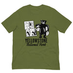 Vintage Retro Graphic Yellowstone National Park Unisex T-Shirt Olive