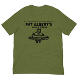 Vintage Retro Graphic Fat Albert's Subs And Pizzas Unisex T-Shirt Olive