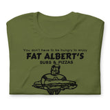 Vintage Retro Graphic Fat Albert's Subs And Pizzas Unisex T-Shirt