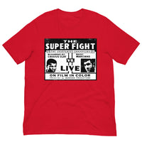 Vintage Retro Graphic Muhammad Ali vs Rocky Marciano Boxing Unisex T-Shirt Red