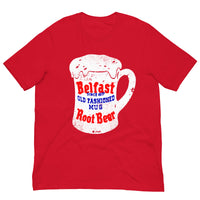 Vintage Retro Graphic Belfast Old Fashioned Mug Root Beer Unisex T-Shirt Red