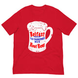 Vintage Retro Graphic Belfast Old Fashioned Mug Root Beer Unisex T-Shirt Red