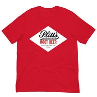 Vintage Retro Graphic Plitt's Root Beer Unisex T-Shirt Red