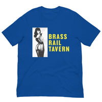 Vintage Retro Graphic Brass Rail Tavern Gentlemen's Club Unisex T-Shirt True Royal