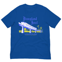 Vintage Retro Graphic Disneyland Hotel Anaheim CA Unisex T-Shirt True Royal
