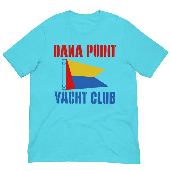 Vintage Retro Graphic Dana Point Yacht Club California Unisex T-Shirt Turquoise