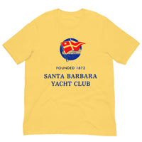 Vintage Retro Graphic Santa Barbara Yacht Club Unisex T-Shirt Yellow