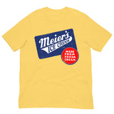 Vintage Retro Graphic Meier's Ice Cream Unisex T-Shirt Yellow