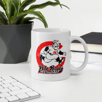 Pete Rose's Restaurant 11 ounce White Mug on a desk