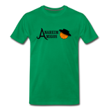 Anaheim Amigos Basketball | White T-Shirt - kelly green