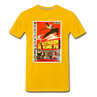 The Roaring Lion | Navy Unisex T-Shirt - sun yellow