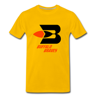 Buffalo Braves Heather Grey Unisex T-Shirt - sun yellow