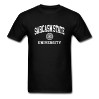 Sarcasm State University Alumni Unisex T-Shirt - black
