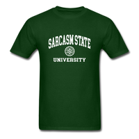 Sarcasm State University Alumni Unisex T-Shirt - forest green