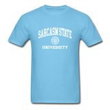 Sarcasm State University Alumni Unisex T-Shirt - aquatic blue