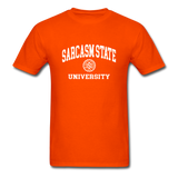 Sarcasm State University Alumni Unisex T-Shirt - orange