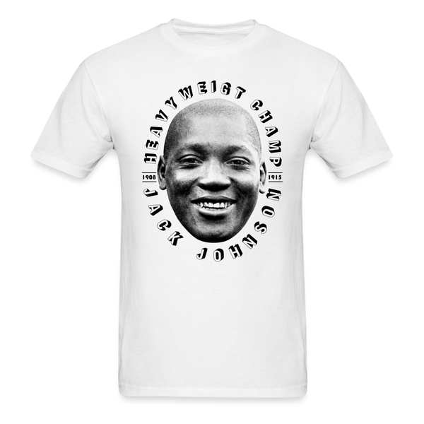 Jack Johnson Heavyweight Champ Boxing Unisex White T-Shirt