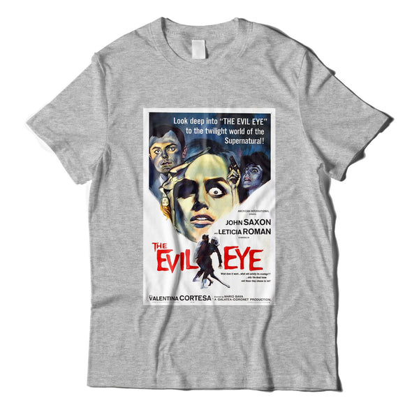 The Evil Eye Cool Horror Movie Poster Heather Grey T-Shirt